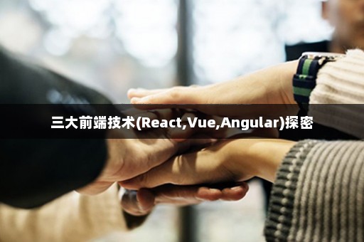 三大前端技术(React,Vue,Angular)探密