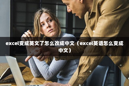 excel变成英文了怎么改成中文（excel英语怎么变成中文）