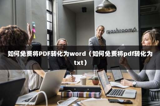 如何免费将PDF转化为word（如何免费将pdf转化为txt）