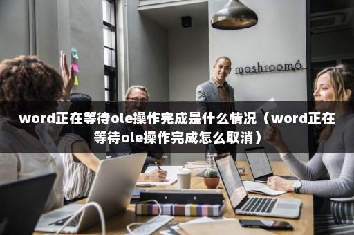 word正在等待ole操作完成是什么情况（word正在等待ole操作完成怎么取消）