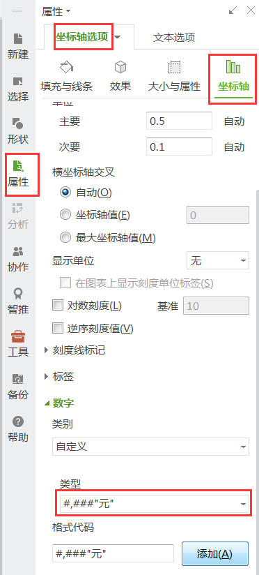 折线图如何修改纵坐标范围