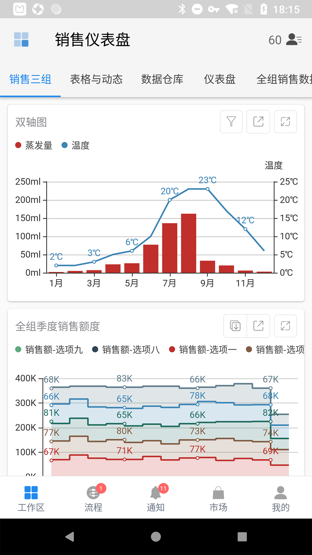 伙伴云表格截图预览