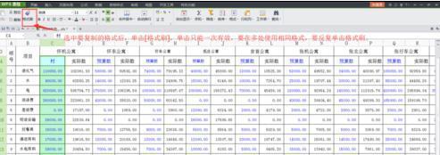 如何使用wps表单格式画笔功能 ></p>